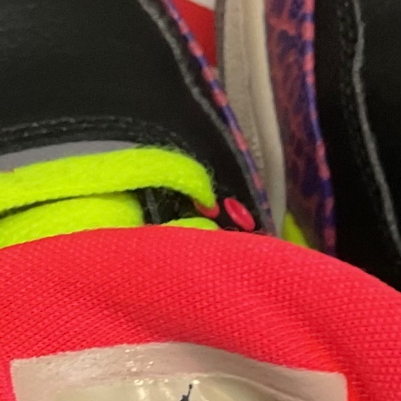 NIKE AIR JORDAN 3 RETRO BLACK ATOMIC JOKER PURPLE- Size US 6.5 Y / EUR 40 - Picture 6 of 8